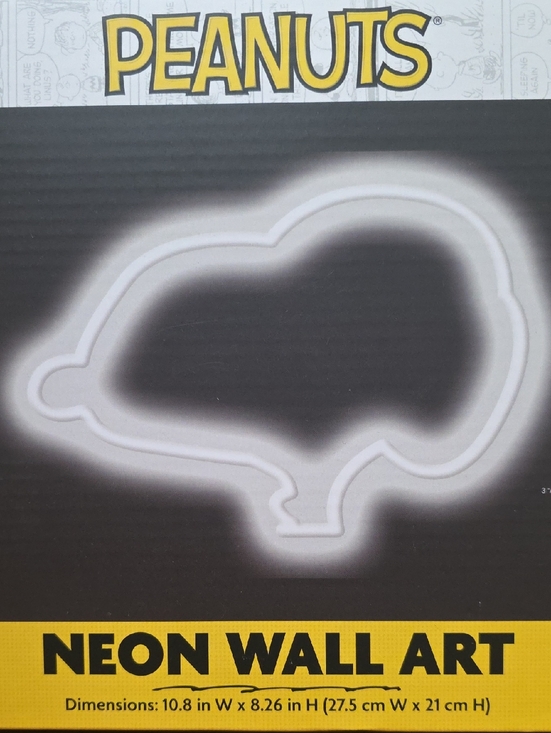 Peanuts Other - NIB: Peanuts White Neon LED Light - Snoopy Silhouette
